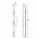 Ver imagem 5 de Arandela de Cristal Retangular com Led