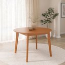 Ver imagem 1 de Mesa Extensível Redonda de 160cm Tarsila CabeCasa MadeiraOriginals Marrom/Champagne