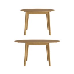 Mesa Extensível Redonda Madeira Maciça Tampo Laminado 6 Lugares Tarsila CabeCasa MadeiraMadeira - 8