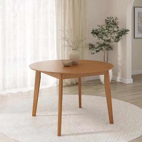 Mesa Extensível Redonda de 160cm Tarsila CabeCasa MadeiraOriginals