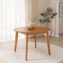 Ver imagem 1 de Mesa Extensível Redonda de 160cm Tarsila CabeCasa MadeiraOriginals Marrom/Champagne