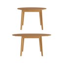 Ver mais imagens de Mesa Extensível Redonda de 160cm Tarsila CabeCasa MadeiraOriginals Marrom/Champagne