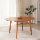 Ver imagem 2 de Mesa Extensível Redonda de 160cm Tarsila CabeCasa MadeiraOriginals Marrom/Champagne