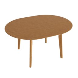 Mesa Extensível Redonda Madeira Maciça Tampo Laminado 6 Lugares Tarsila CabeCasa MadeiraMadeira - 10