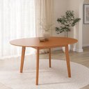 Ver imagem 2 de Mesa Extensível Redonda de 160cm Tarsila CabeCasa MadeiraOriginals Marrom/Champagne