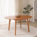 Ver imagem 2 de Mesa Extensível Redonda de 160cm Tarsila CabeCasa MadeiraOriginals Marrom/Champagne