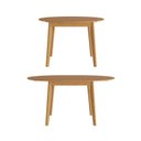Ver mais imagens de Mesa Extensível Redonda de 160cm Tarsila CabeCasa MadeiraOriginals Marrom/Champagne