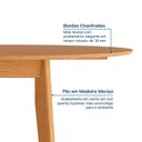 Ver imagem 4 de Mesa Extensível Redonda de 160cm Tarsila CabeCasa MadeiraOriginals Marrom/Champagne