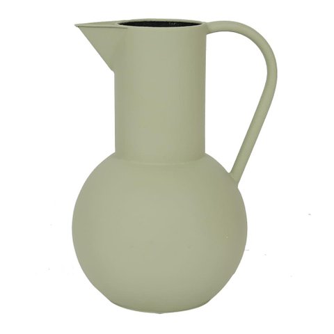 Vaso Decorativo em Metal Cor Verde 30,5cm