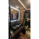 Ver imagem 5 de Espelho 4mm Iluminado 80x80 Led 3 Cores Inteligente Botão Touch Bluetooth Som Toca Musica