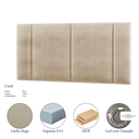 Ver imagem 4 de Cabeceira Estofada com Led Modulado Luxo Casal 140 Linho Bege