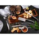 Ver imagem 2 de Conjunto de 3 Facas para Queijo Laguiole La Tour Luxo com Bandeja de Madeira- Cinza