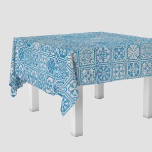 6 Toalha Mesa Tnt Festa Estampado Azulejo Portu 70x70