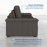 Sofá Cama Palmeira 3 Lugares Retrátil Reclinável 2,20m Linho com Molas CabeCasa MadeiraOriginals - 9