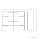 Ver imagem 4 de Cômoda Infantil 8 Gavetas Circus