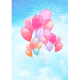 Kit 2 Quadros Aquarelado Urso, Avião e Balões - 3