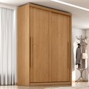 Ver imagem 2 de Guarda Roupa Solteiro 2 Portas de Correr 3 Gavetas MDF Splendi 165x232 cm Cinamomo Zanz