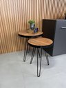 Ver imagem 2 de Conjunto Mesa Lateral Siena Cumaru BELI HOUSE Preto