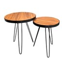 Ver imagem 1 de Conjunto Mesa Lateral Siena Cumaru BELI HOUSE Preto