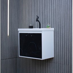 Gabinete Armario para Banheiro Bergamo 51cm com Cuba - 3