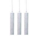 Ver imagem 1 de Kit 3x Pendente Tubo Cilindro Branco Alumínio Balcão Cozinha Mr11 + Lâmpadas Led 3000k Bivolt