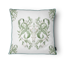 Ver imagem 2 de Kit 3 Capas de Almofada 43x43cm Microfibra Floral Arabesco Verde Clássico
