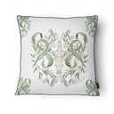 Ver imagem 2 de Kit 3 Capas de Almofada 43x43cm Microfibra Floral Arabesco Verde Clássico