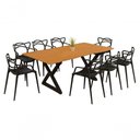 Ver imagem 3 de Mesa Industrial Império 193x91cm Base em Aço e Tampo em Mdf