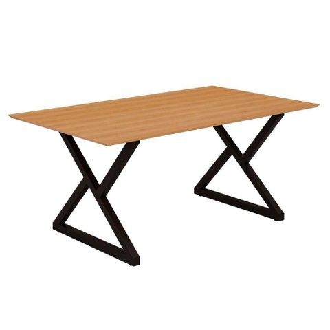 Mesa Industrial Império 193x91cm Base em Aço e Tampo em Mdf