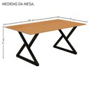 Ver imagem 5 de Mesa Industrial Império 193x91cm Base em Aço e Tampo em Mdf