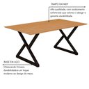 Ver imagem 6 de Mesa Industrial Império 193x91cm Base em Aço e Tampo em Mdf