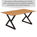 Ver imagem 4 de Mesa Industrial Império 193x91cm Base em Aço e Tampo em Mdf