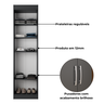 Guarda-roupa Multiuso Solteiro Compact Cinza - Direto Sim - 4