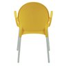 Cadeira Tramontina Grace Empilhável Amarelo em Polipropileno Pés Alumínio - 4