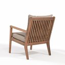 Ver imagem 6 de Poltrona para Jardim em Madeira Maciça com Almofadas Removíveis Riade Marrom/Stain Castanho/Fendi