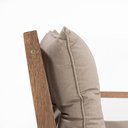 Ver mais imagens de Poltrona para Jardim em Madeira Maciça com Almofadas Removíveis Riade