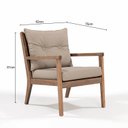 Ver imagem 3 de Poltrona para Jardim em Madeira Maciça com Almofadas Removíveis Riade