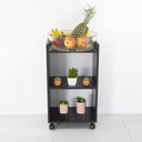 Ver imagem 5 de Estante para Cozinha Casis sem Porta sem Gavetas MDP 40cm Preto Mercado Das Prateleiras