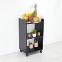 Ver imagem 3 de Estante para Cozinha Casis sem Porta sem Gavetas MDP 40cm Preto Mercado Das Prateleiras
