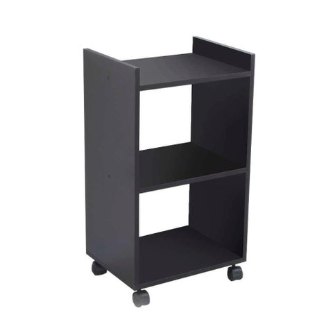 Estante para Cozinha Casis sem Porta sem Gavetas MDP 40cm Preto Mercado Das Prateleiras