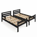 Ver imagem 5 de Cama Beliche 195x95cm Solteiro Siena 2 em 1 - Preto
