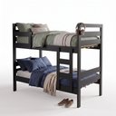 Ver imagem 3 de Cama Beliche 195x95cm Solteiro Siena 2 em 1 - Preto