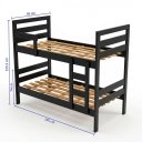 Ver imagem 6 de Cama Beliche 195x95cm Solteiro Siena 2 em 1 - Preto