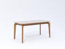 Ver imagem 1 de Conjunto de Sala de Jantar Mesa Ficus e 6 Cadeiras 160x80 Cadeiras Buriti - Madeira/Offwhite/Linho