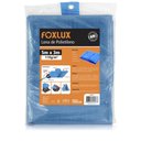 Ver imagem 1 de Lona Carreteiro Azul 5x3m 150 Micras 110g/m2 com Ilhoses Metálicos - Foxlux, Tamanho: 5x3