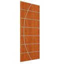 Ver imagem 1 de Porta de Madeira Frisada U.v 210cm X 80cm - R20c:mogno