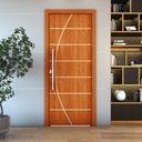 Ver imagem 3 de Porta de Madeira Frisada U.v 210cm X 80cm - R20c:mogno