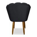 Ver imagem 4 de Kit 2 Cadeiras para Penteadeira Quarto Modelo Flor – Balaqui Cor:Cinza Escuro