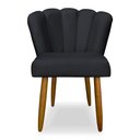 Ver imagem 2 de Kit 2 Cadeiras para Penteadeira Quarto Modelo Flor – Balaqui Cor:Cinza Escuro