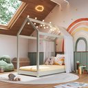 Ver imagem 1 de Mini Cama Montessoriana Madeira Maciça para Colchão 150x70cm Aurora Multimóveis Cr35387 Verde